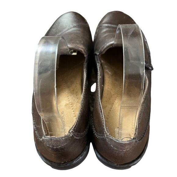 GH Bass & Co Womens Bradshaw Leather Brown Slip On Loafers Flats Comfort Shoes 9 - Picture 10 of 16